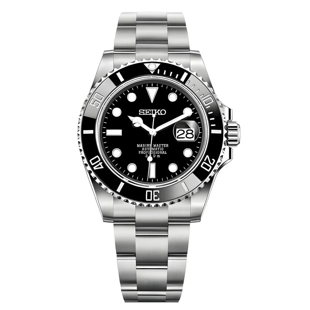 Seiko Sub Black Mod Watch