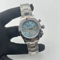 Seiko Daytona Ice Blue Mod Watch