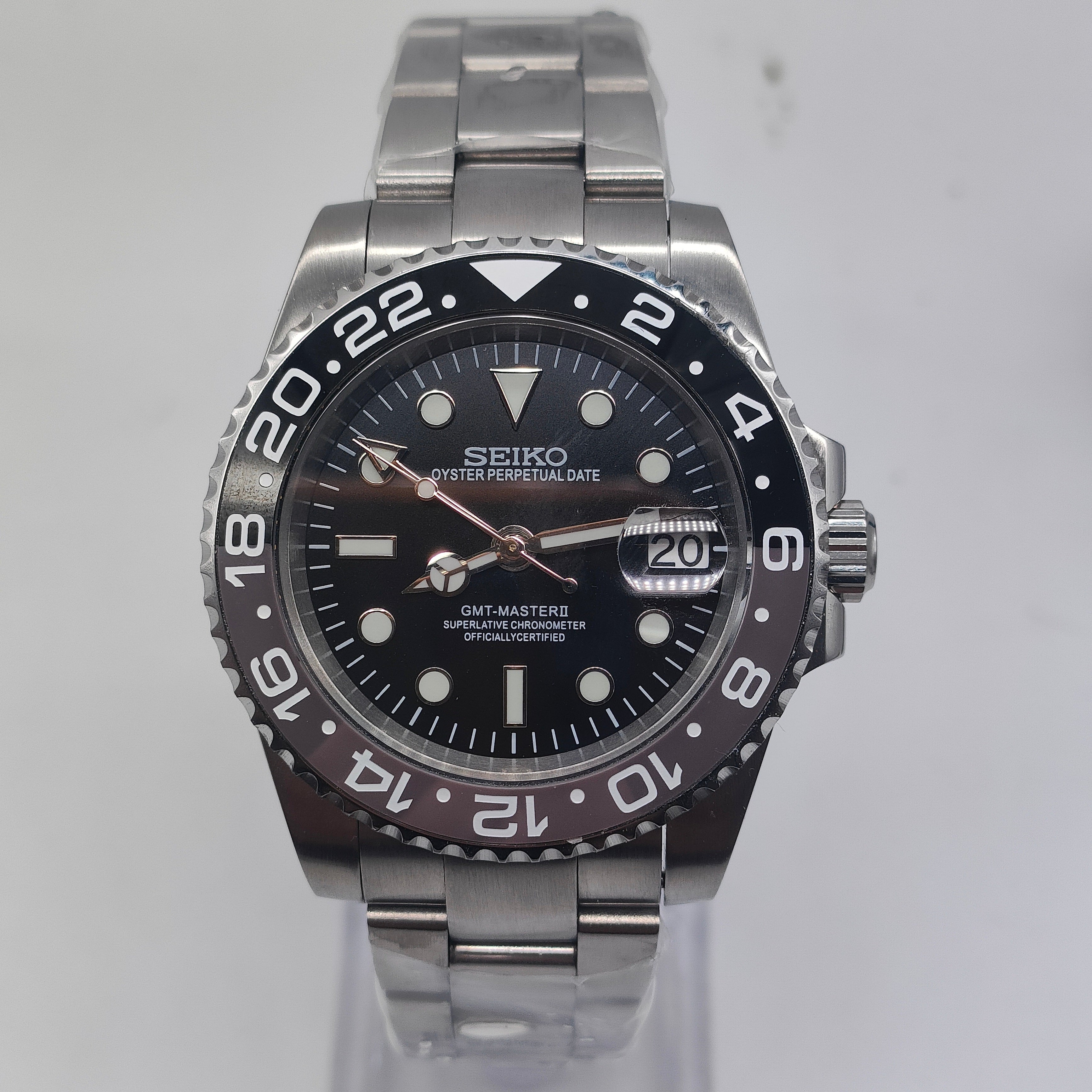 Seiko Bruce Wayne GMT Mod Watch