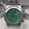 Seiko Royal Oak Green Chronorgraph Mod Watch