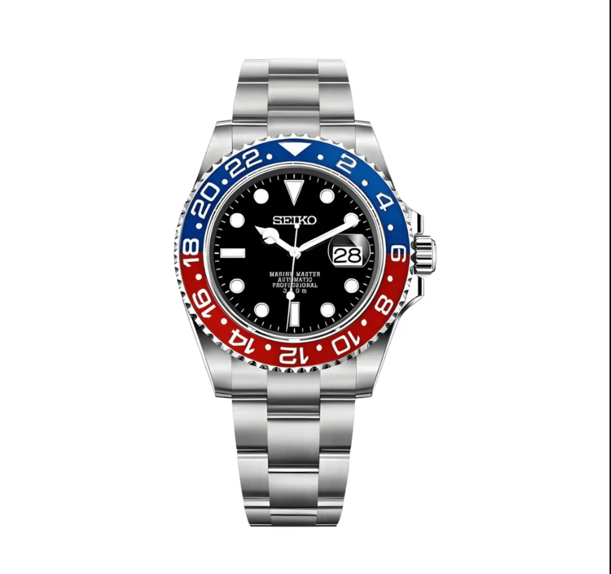 Seiko GMT Pepsi Mod Watch