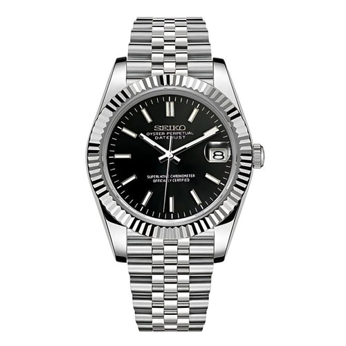 Seiko Datejust Black Mod Watch