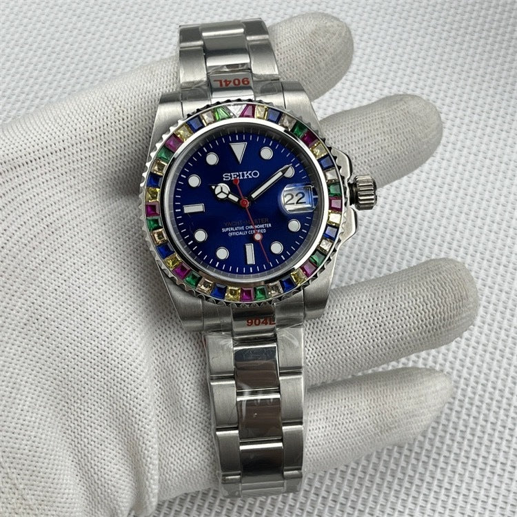 Seiko Yacht-Master Diamond Bezel Mod Watch