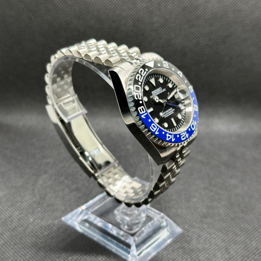 Seiko GMT Batman Mod Watch