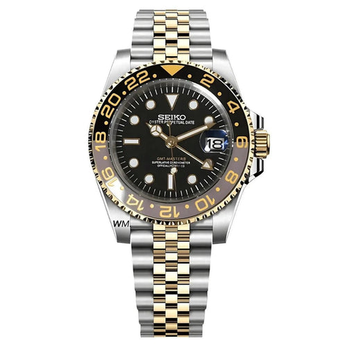 Seiko GMT Two Tone Mod Watch