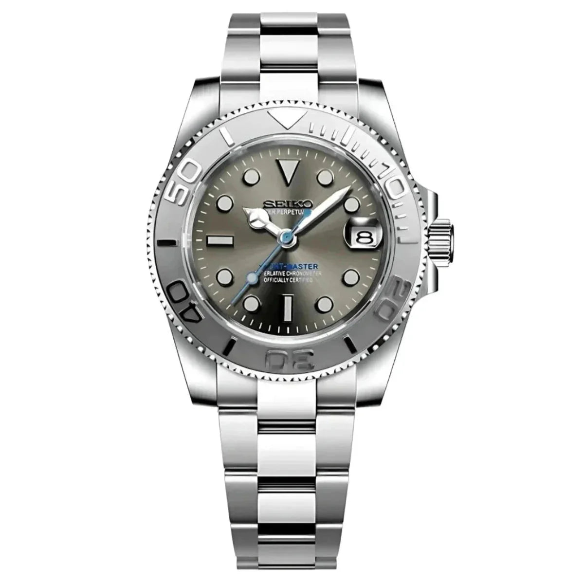 Seiko Yacht-Master Silver Mod Watch